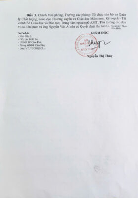AMT: Quyết định công nhận chức danh Giám đốc Trung tâm Ngoại ngữ AMT 2 14622 757QD1 SGDDT2